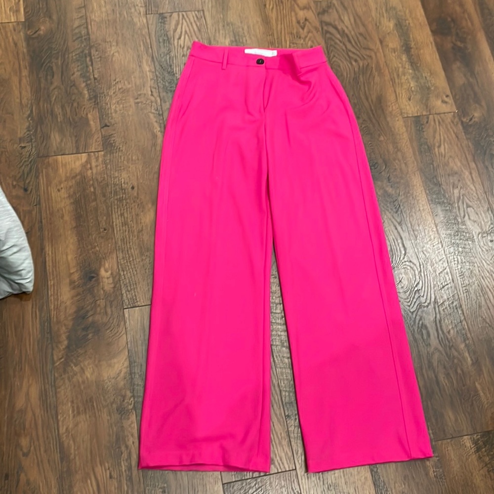 Hot pink pants